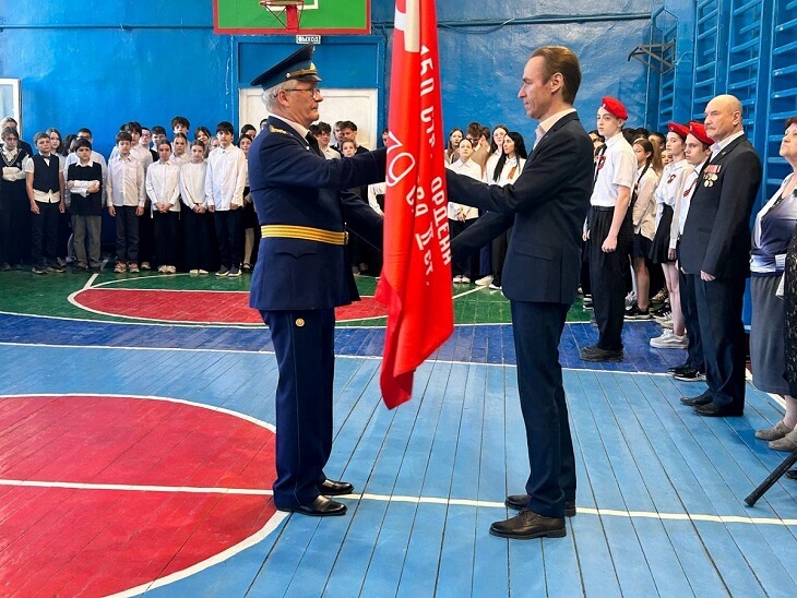Патриотическая акция Знамя Победы движется вперёд